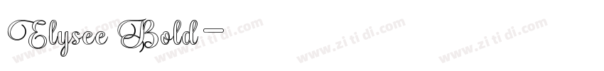 Elysee Bold字体转换